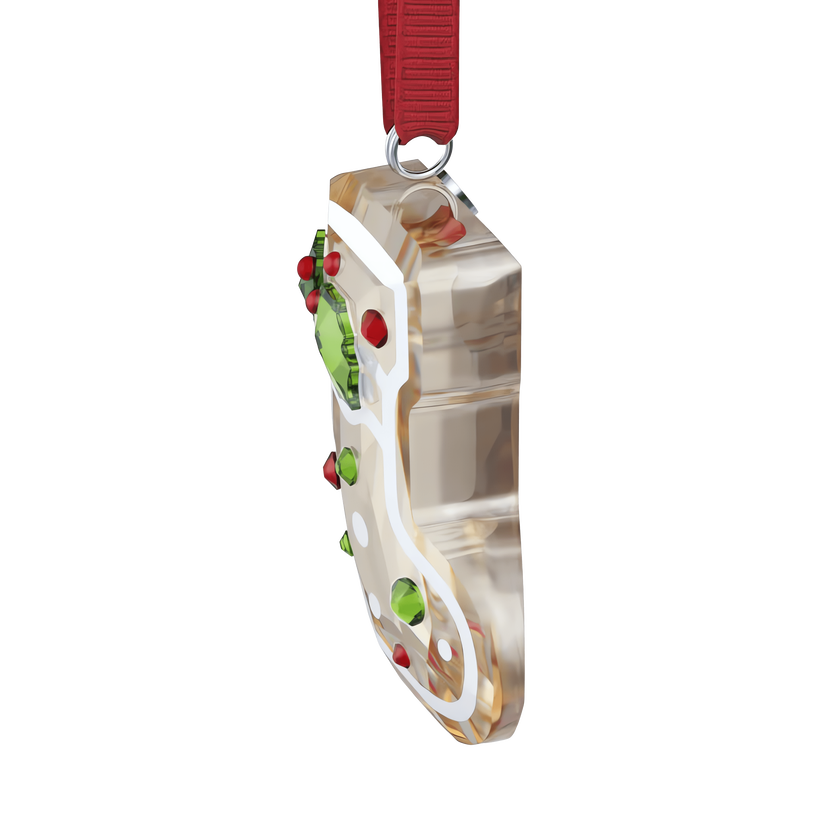 swarovski زينة شكل جورب من خبز الزنجبيل holiday cheers