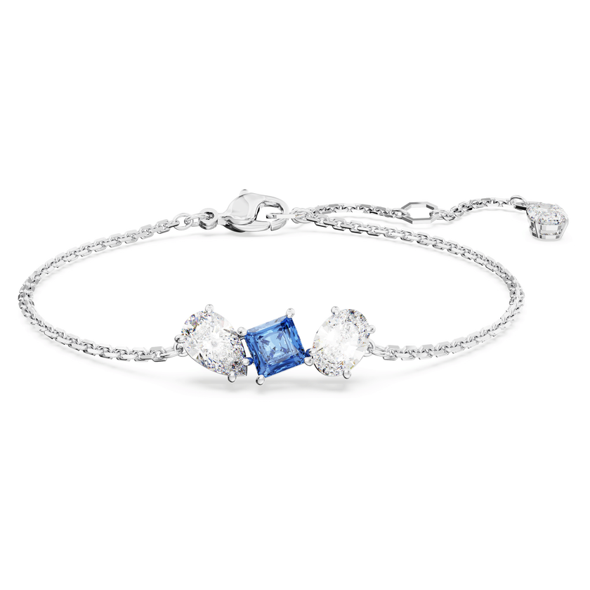 swarovski سوار mesmera، قطع متنوع، لون أزرق، طلاء روديوم