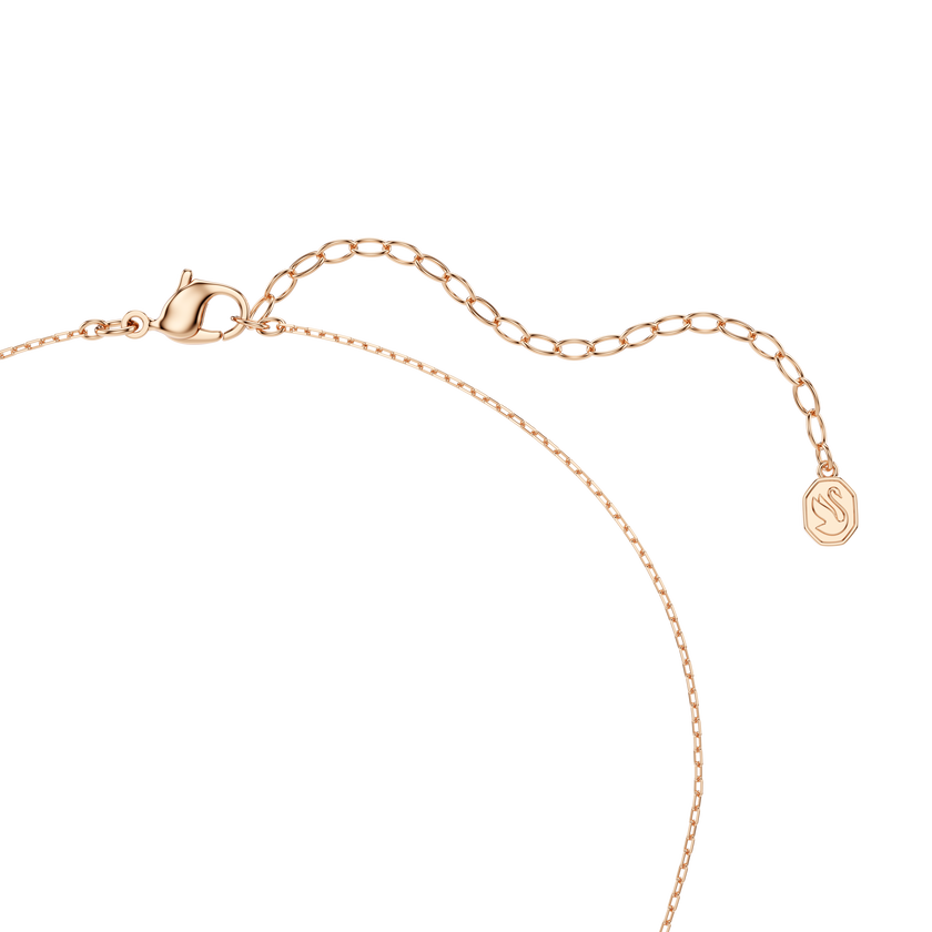 swarovski عقد mesmera، قطع متنوع، لون أبيض، لمسة نهائية من الذهب الوردي عيار 18 قيراط