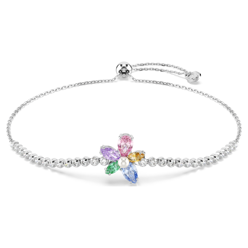 سوار ariana grande x swarovski، قطع متنوع، شكل زهرة، ألوان متعددة، طلاء روديوم