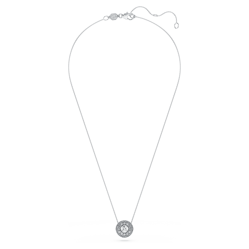 swarovski قلادة eternity، أحجار ألماس مُصنعة في المختبر بإجمالي 2 قيراط، فضة إسترليني، ذهب أبيض عيار 18