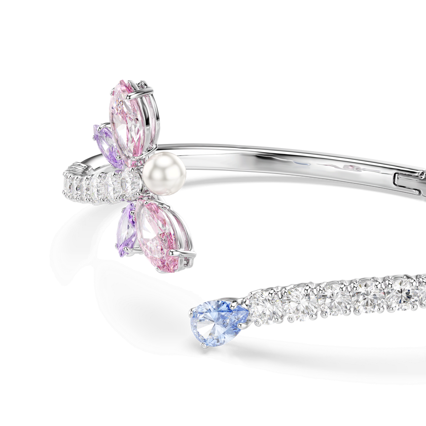 سوار ariana grande x swarovski، قطع متنوع، شكل يعسوب، ألوان متعددة، طلاء روديوم