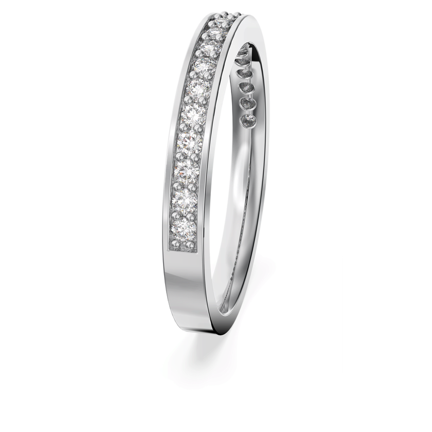 swarovski خاتم matrix، لون أبيض، طلاء روديوم