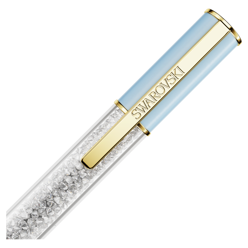 swarovski قلم crystalline lustre، ألوان متعددة، طلاء باللون الذهبي