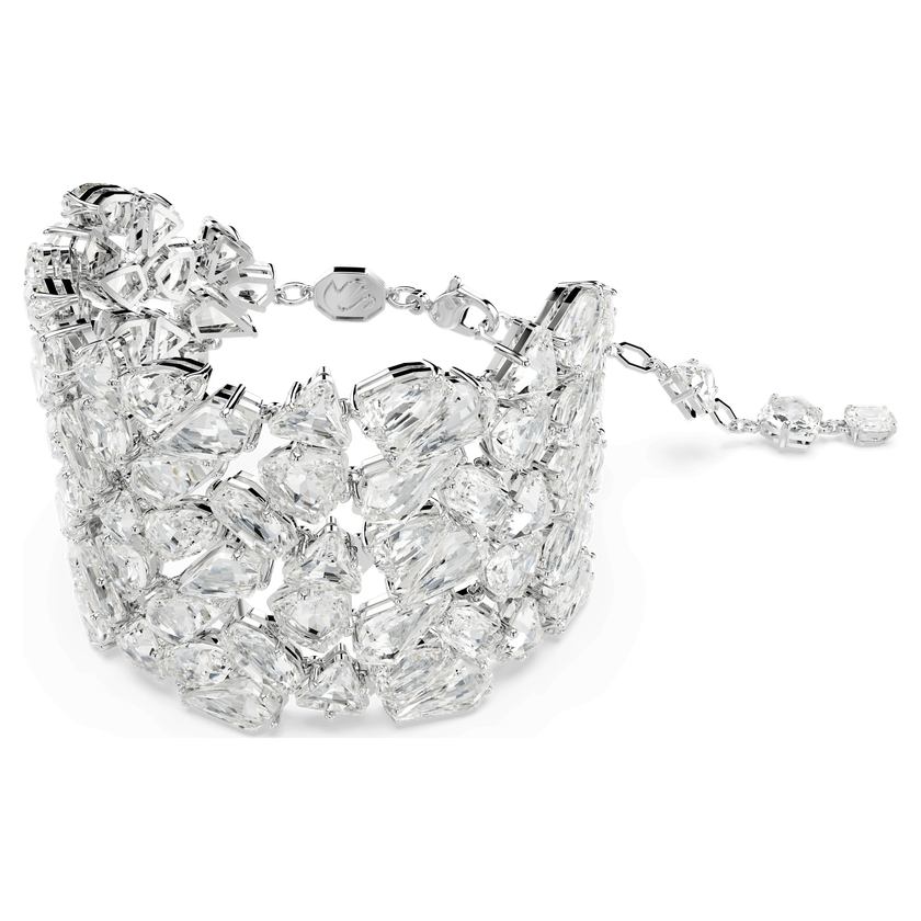 swarovski سوار mesmera، قطع متنوع، لون أبيض، طلاء روديوم