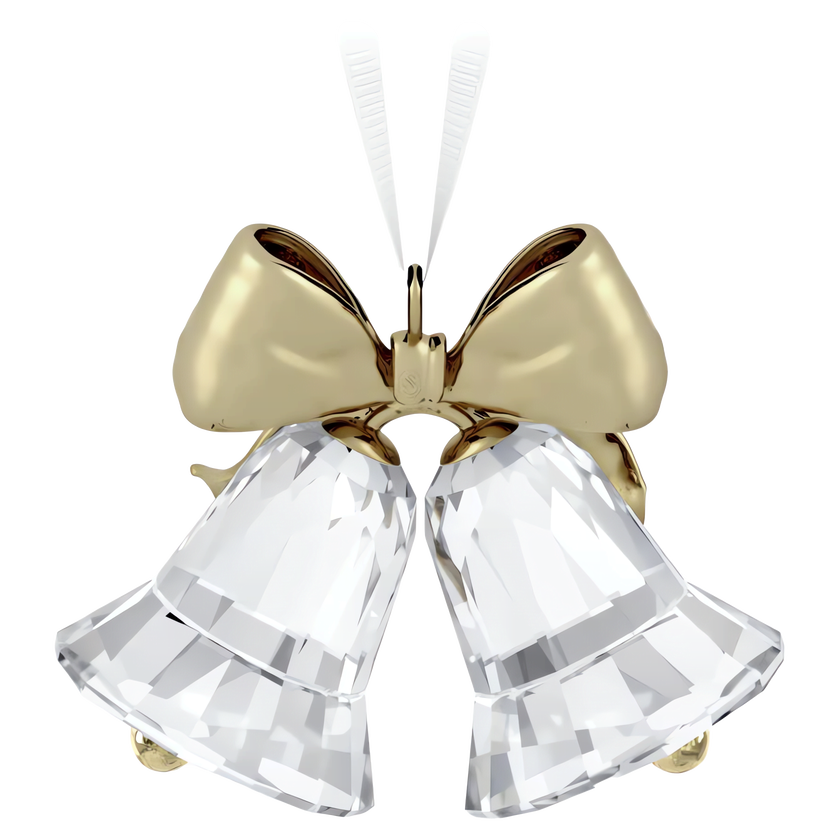 swarovski قطعة زينة holiday magic على شكل جرسين