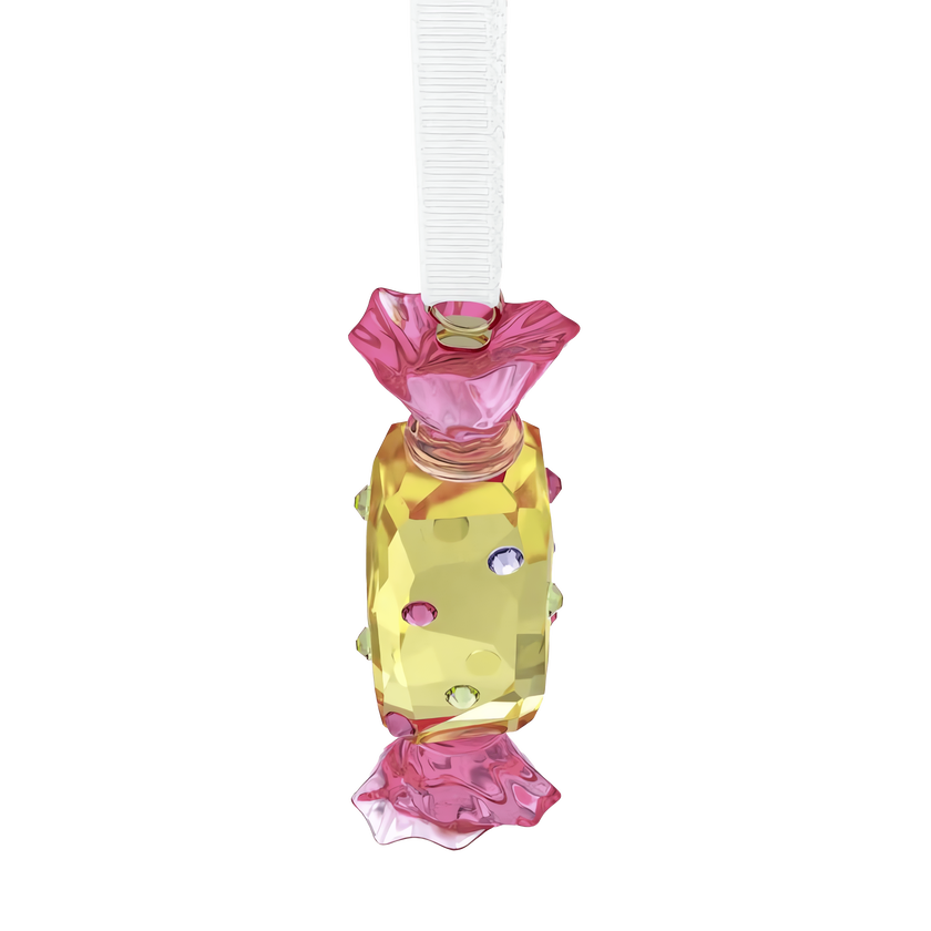 swarovski زينة شكل حلوى holiday cheers dulcis، لون أصفر