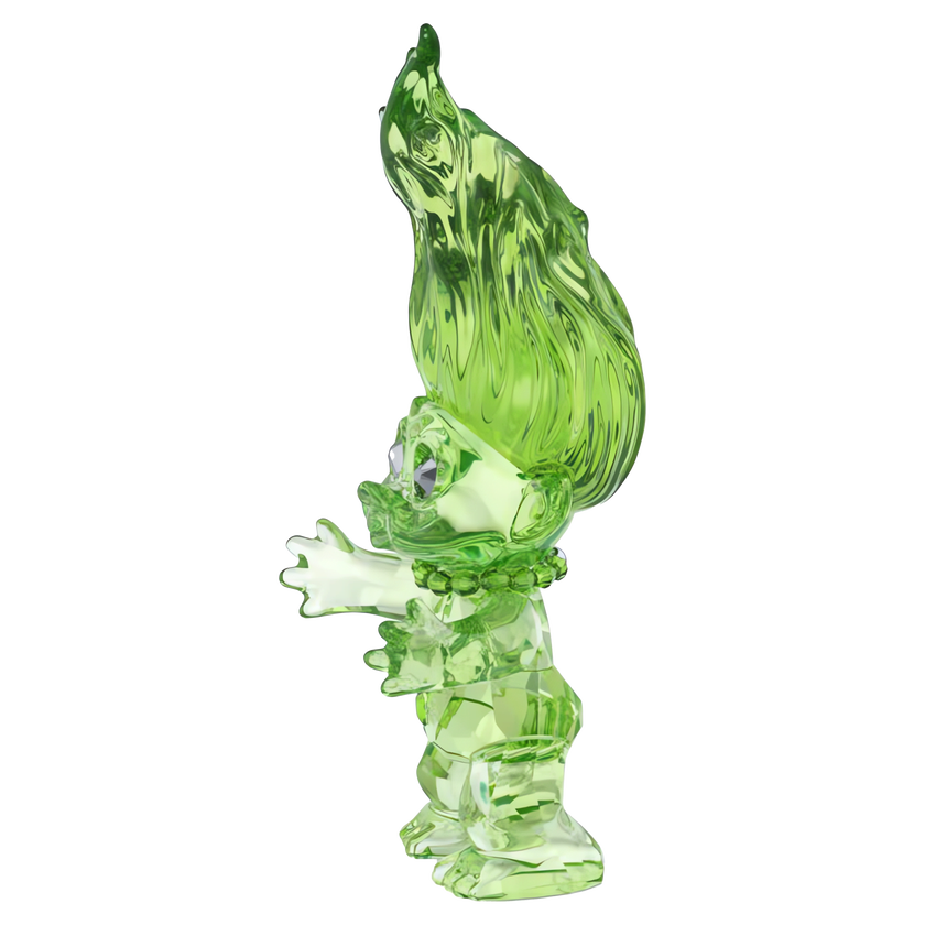 swarovski قزم، مجموعة good luck trolls، لون أخضر