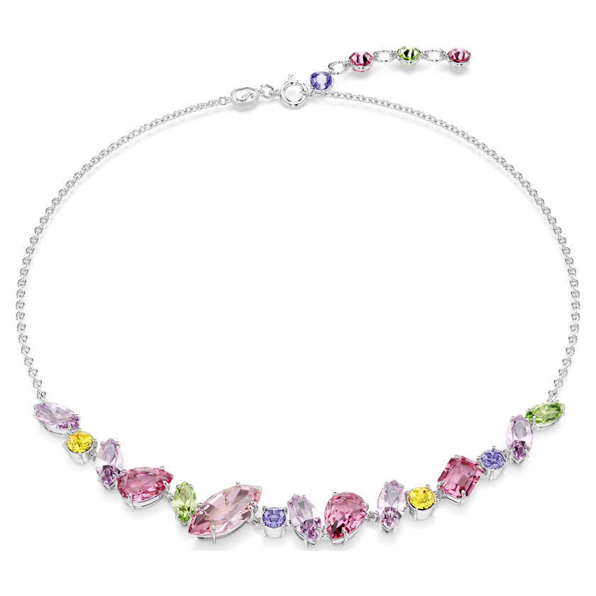 swarovski عقد gema، قطع متنوع، ألوان متعددة، طلاء روديوم