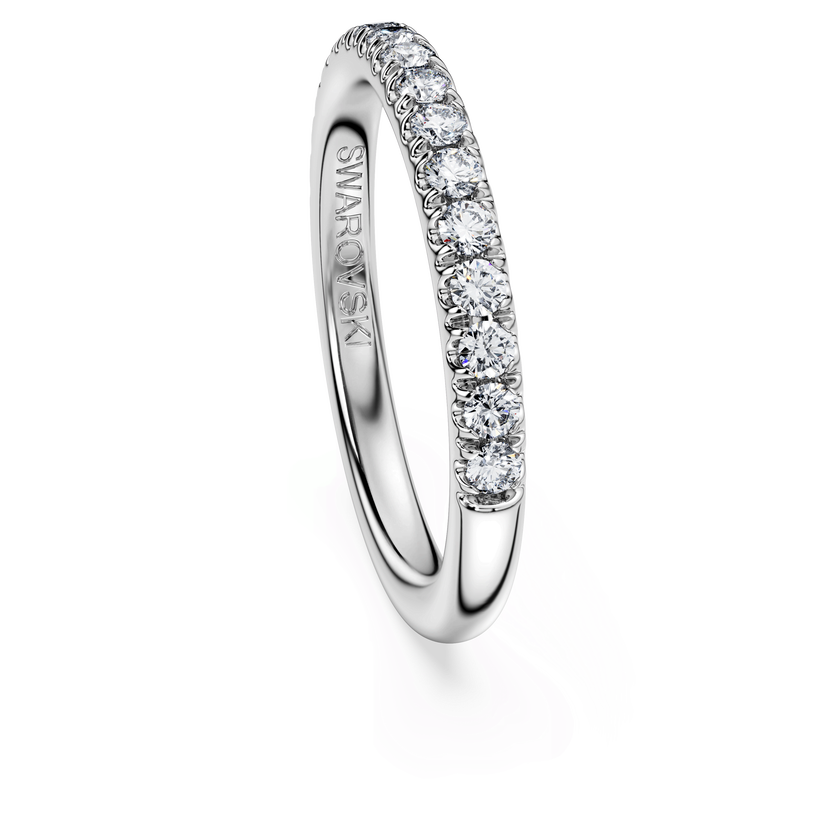 swarovski دبلة eternity، أحجار ألماس مُصنعة في المختبر بإجمالي 0 4 قيراط، ذهب أبيض عيار 18