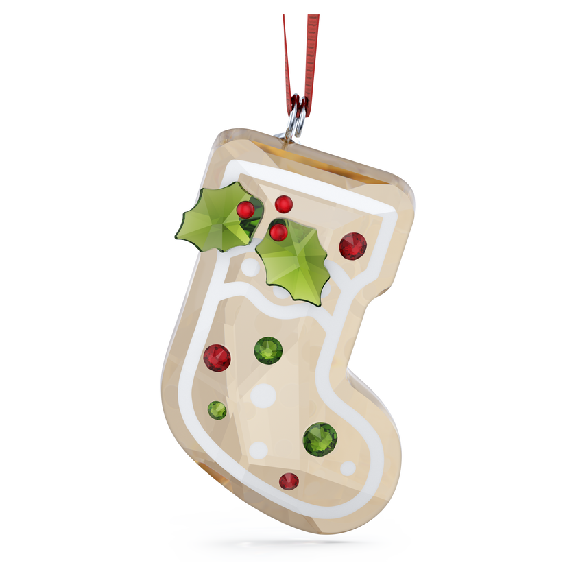 swarovski زينة شكل جورب من خبز الزنجبيل holiday cheers