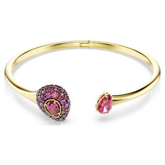 swarovski سوار sublima، قطع كمثري، لون أحمر، لمسة نهائية من الذهب عيار 18 قيراط