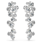 swarovski أقراط متدلية constella، قطع متنوع، لون أبيض، طلاء روديوم