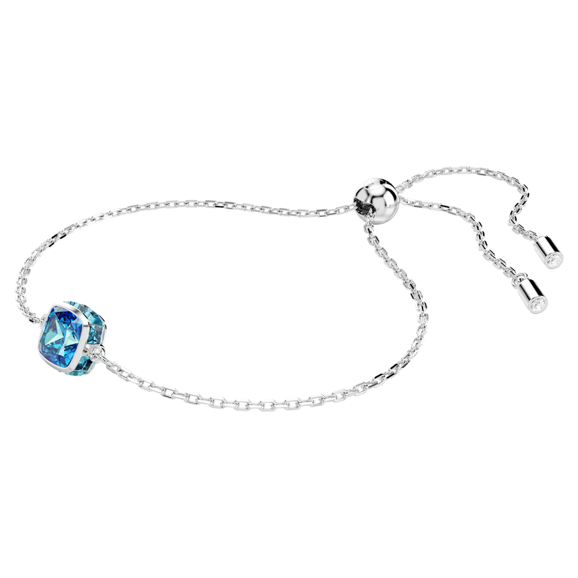 swarovski سوار birthstone، قطع مربع، december، لون أزرق، طلاء روديوم
