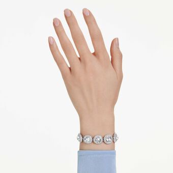 swarovski سوار una angelic، لون أبيض، طلاء روديوم