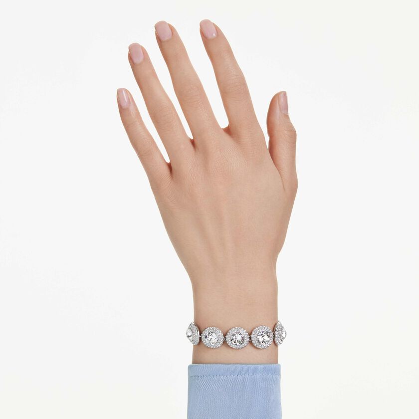 swarovski سوار una angelic، لون أبيض، طلاء روديوم