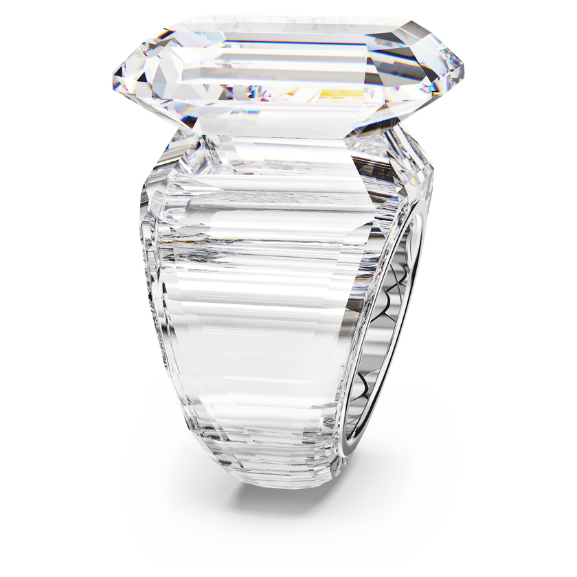 swarovski خاتم كوكتيل lucent، قطع مثمن، لون أبيض