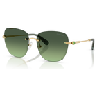 swarovski نظارة شمسية، شكل مربع، sk7043، لون أخضر