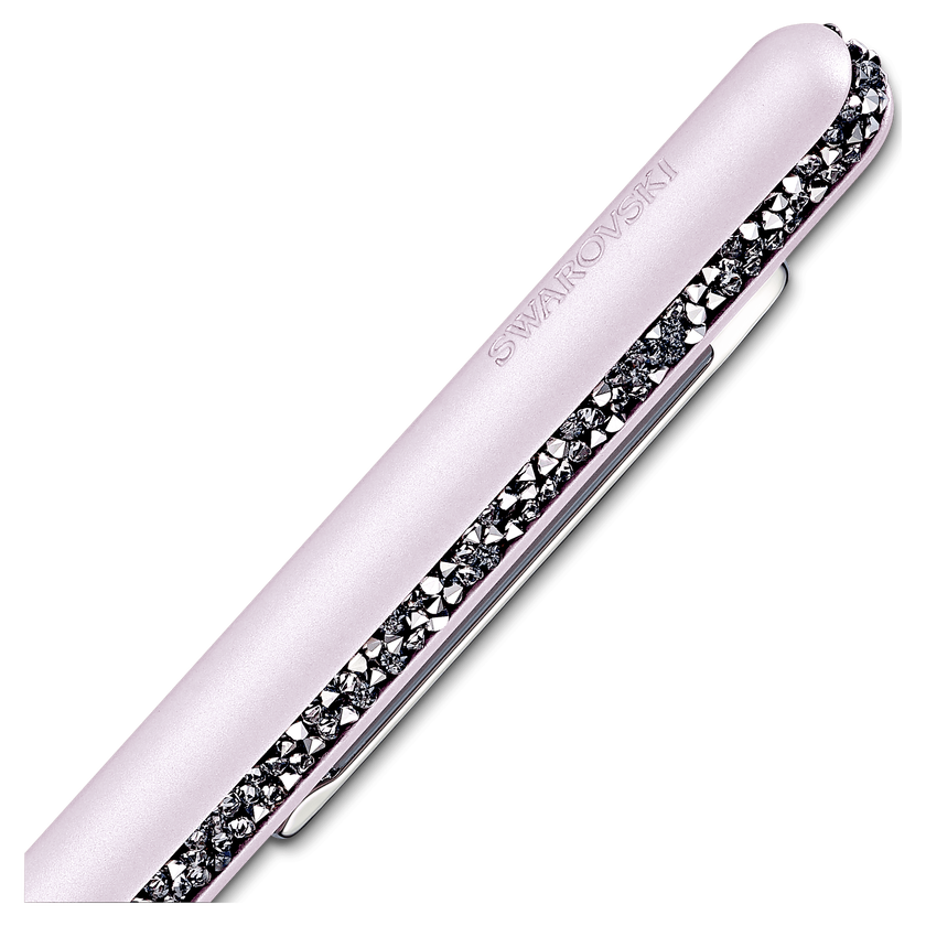 swarovski قلم حبر جاف crystal shimmer، لون وردي، طلاء كروم