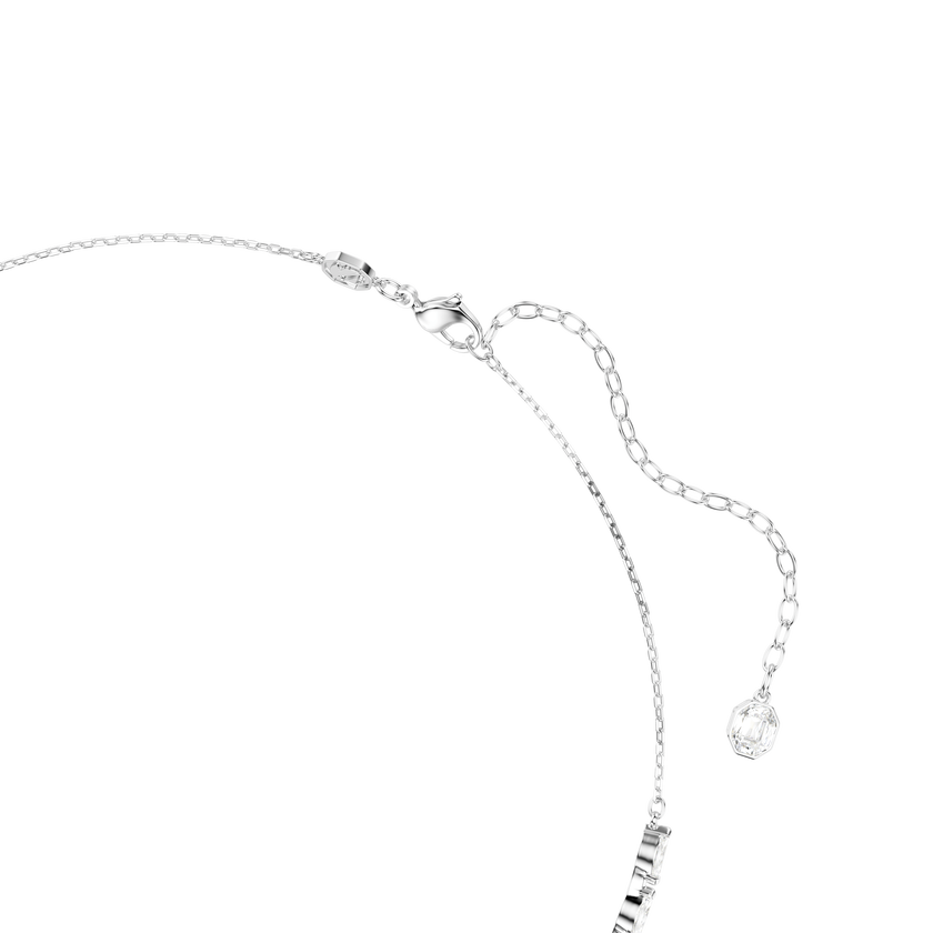 swarovski عقد mesmera، قطع ماركيز، لون أبيض، طلاء روديوم