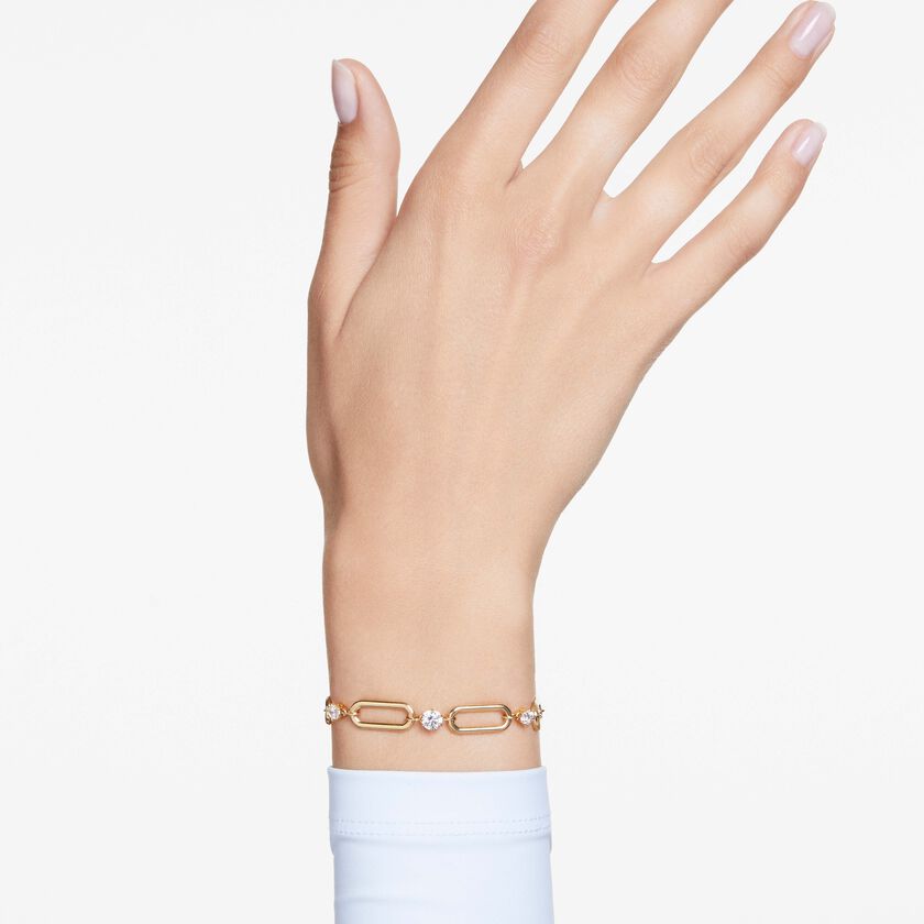 swarovski سوار constella، لون أبيض، طلاء بلون ذهبي
