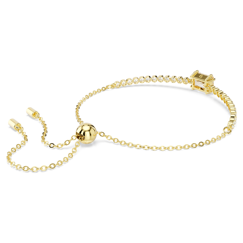 swarovski سوار matrix tennis، قطع متنوع، لون كراميل، طلاء باللون الذهبي