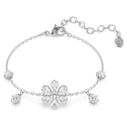swarovski سوار idyllia، قطع متنوع، ندفة ثلج، لون أبيض، طلاء روديوم