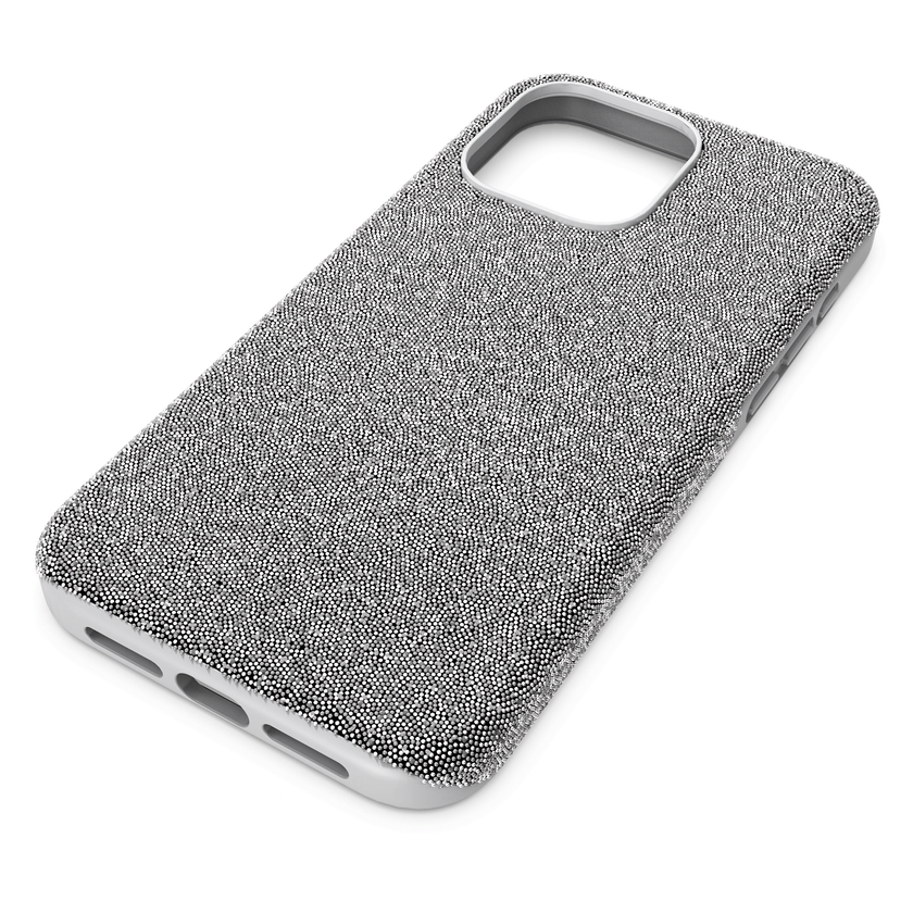 swarovski حافظة high للهاتف الذكي، iphone  15 pro max، لون فضي
