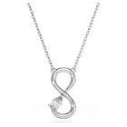 swarovski eternity pendant  lab grown diamonds 0 2 ct tw  pear shape  infinity  18k white gold