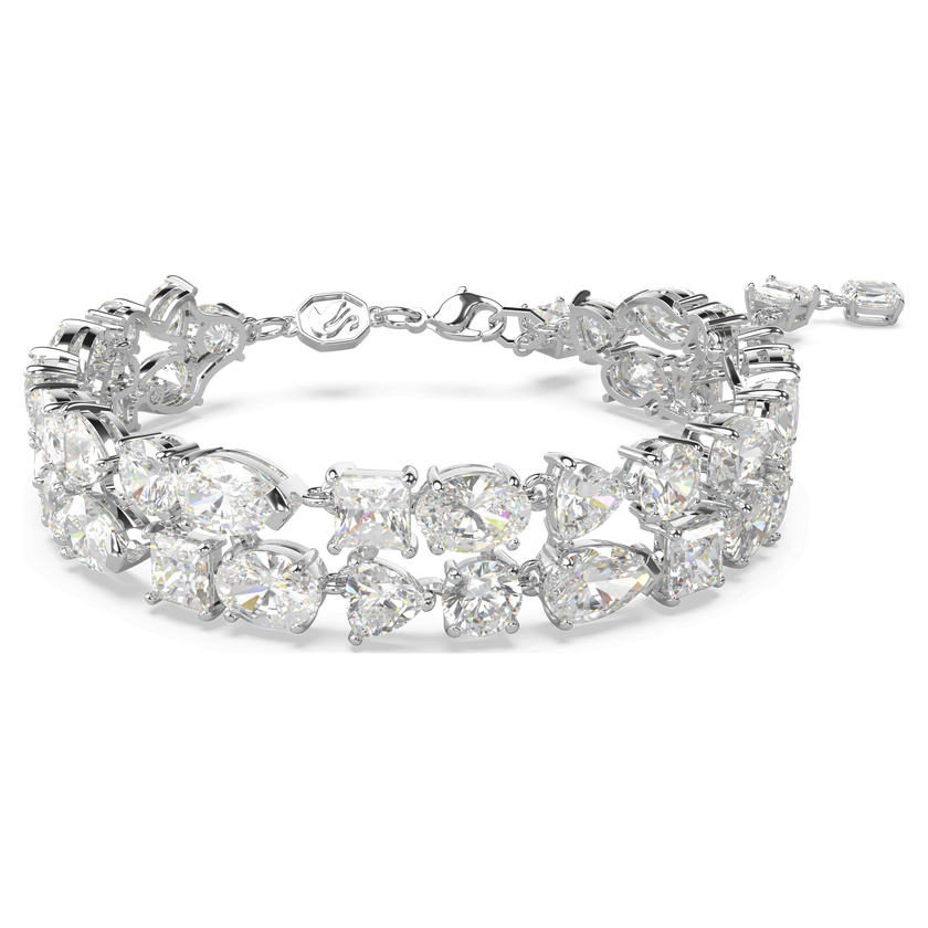swarovski سوار mesmera، قطع متنوع، لون أبيض، طلاء روديوم