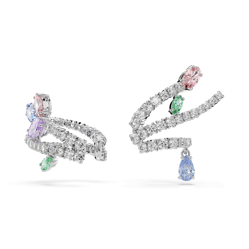 حلية للأذن ariana grande x swarovski، قطع متنوع، ألوان متعددة، طلاء روديوم