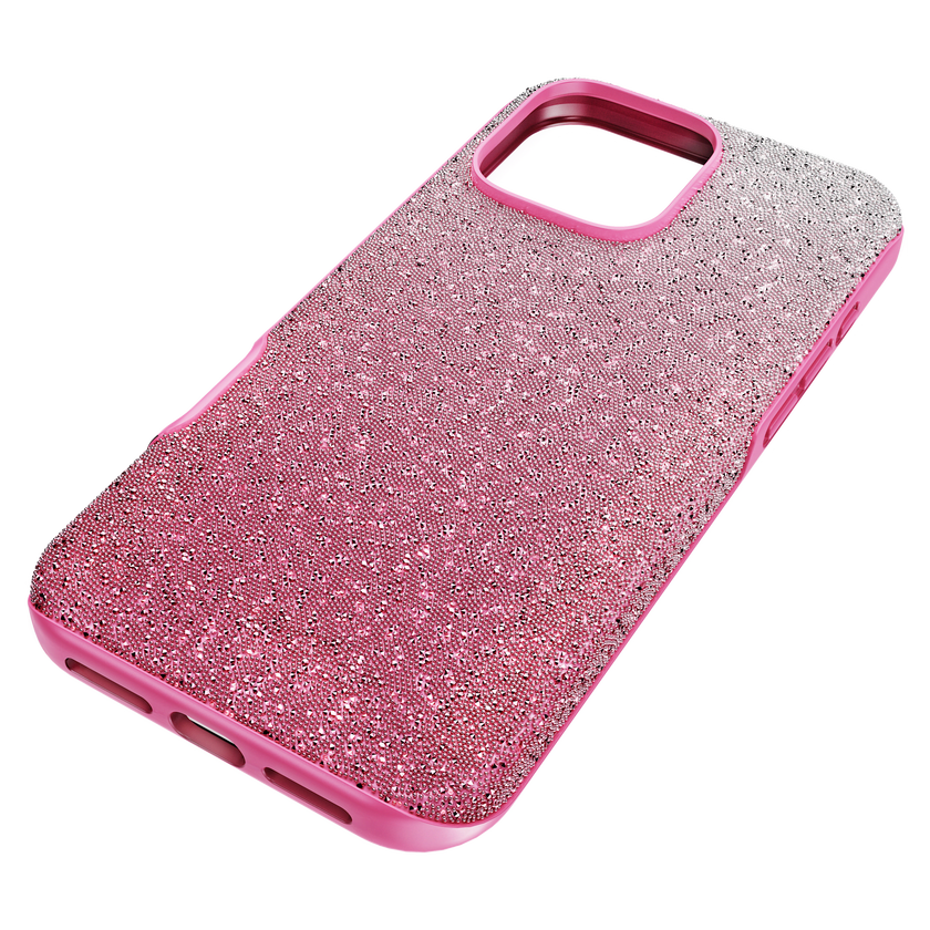 swarovski حافظة هاتف ذكي high، تدرج لوني، iphone  16 pro max، لون وردي