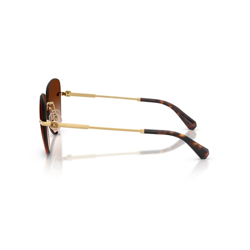 swarovski sunglasses  square shape  sk7043  brown
