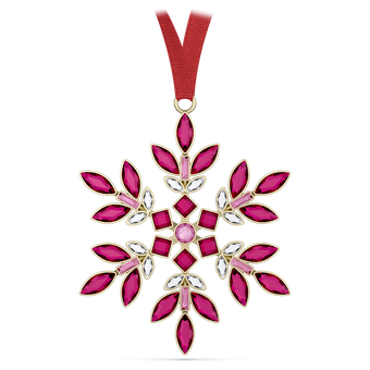 swarovski قطعة زينة للأعياد، عائلة gema، لون أحمر