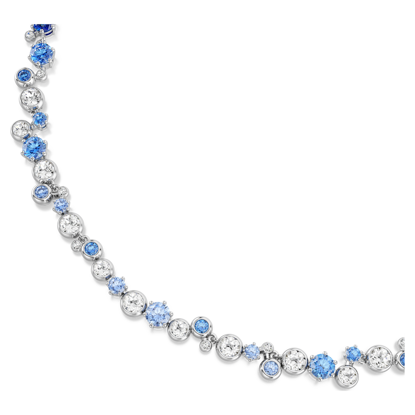 swarovski عقد constella، قطع متنوع، لون أزرق، طلاء روديوم