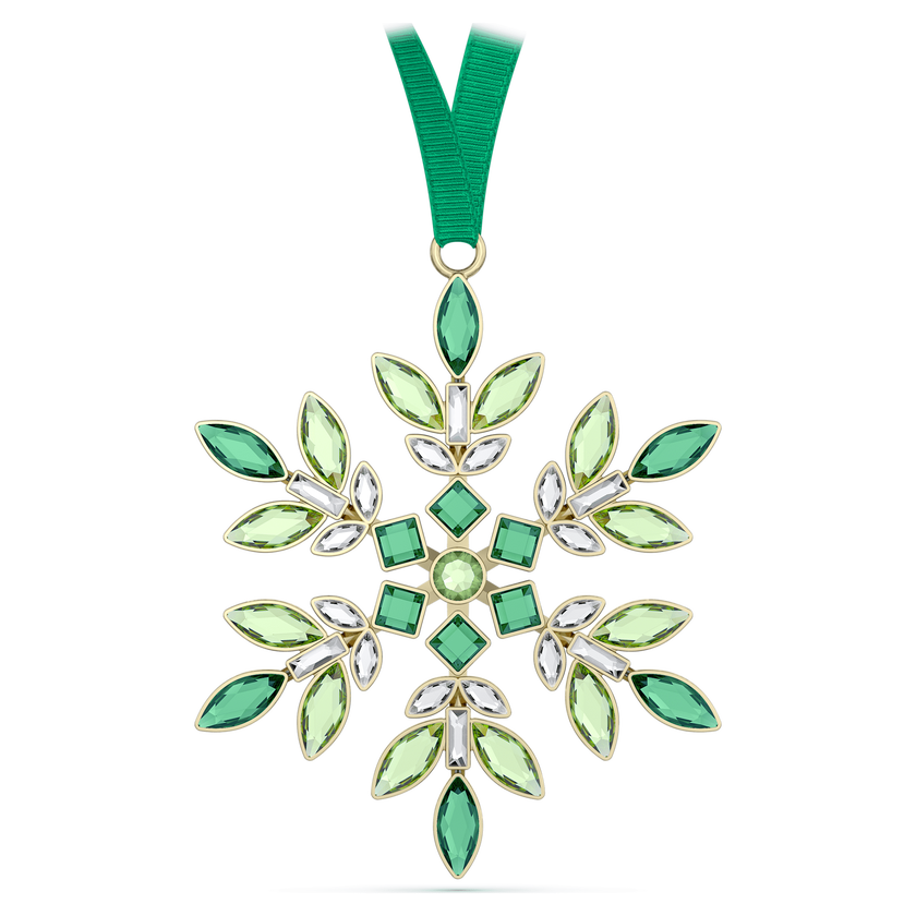 swarovski قطعة زينة للأعياد، عائلة gema، لون أخضر