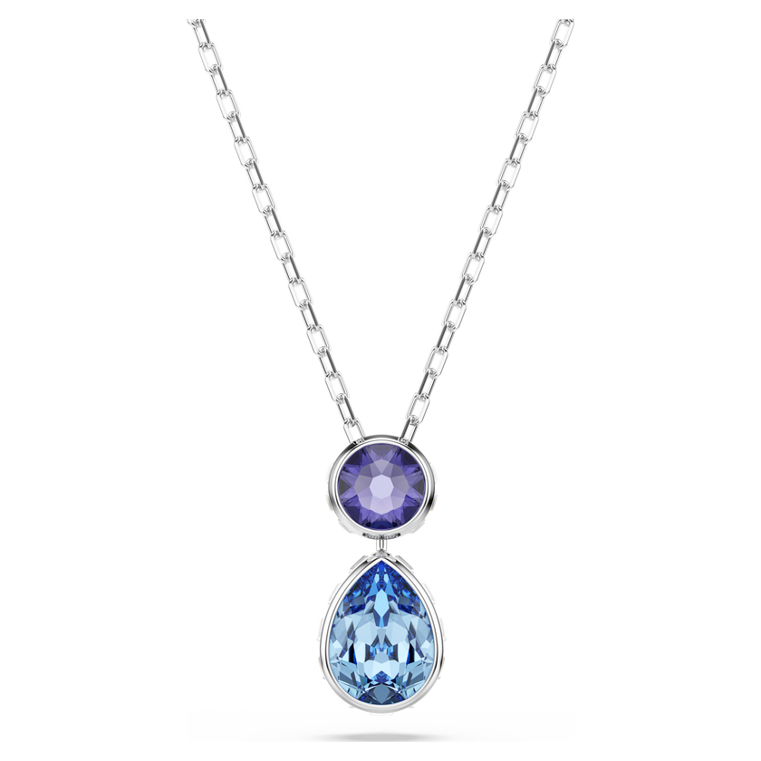 swarovski قلادة chroma، قطع متنوع، ألوان متعددة، طلاء روديوم