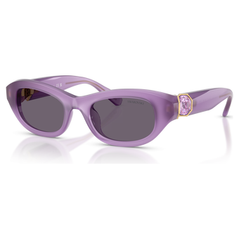 swarovski نظارة شمسية، على شكل وسادة، لون أرجواني