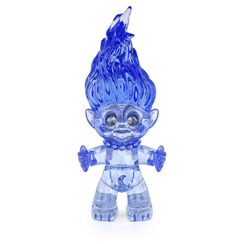 swarovski قزم، مجموعة good luck trolls، لون أزرق