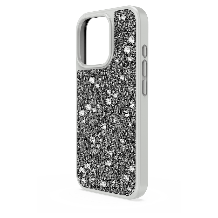 swarovski حافظة هاتف ذكي high، تصميم متباين، iphone  16 pro، لون فضي