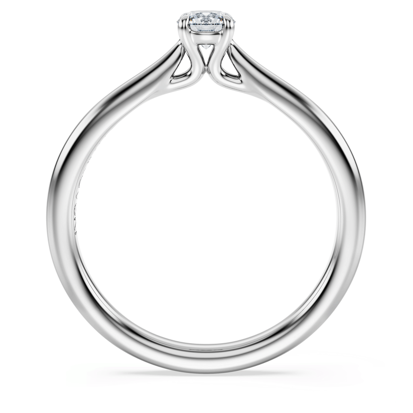swarovski خاتم سوليتير eternity، أحجار ألماس مُصنعة في المختبر بإجمالي 0 25 قيراط، فضة إسترليني
