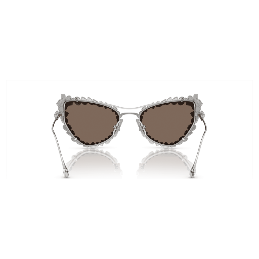 swarovski نظارة شمسية، تصميم ميز، على شكل عين قط، sk7011el، لون أبيض