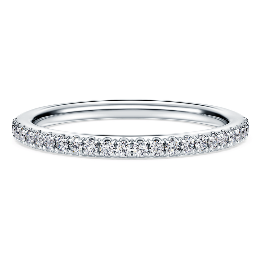 swarovski دبلة eternity، أحجار ألماس مُصنعة في المختبر بإجمالي 0 2 قيراط، ذهب أبيض عيار 18