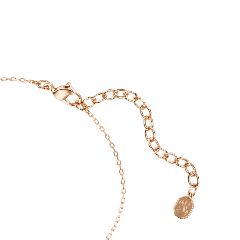 swarovski سوار only، قطع مُستدير، لون وردي، لمسة نهائية من الذهب الوردي عيار 18 قيراط