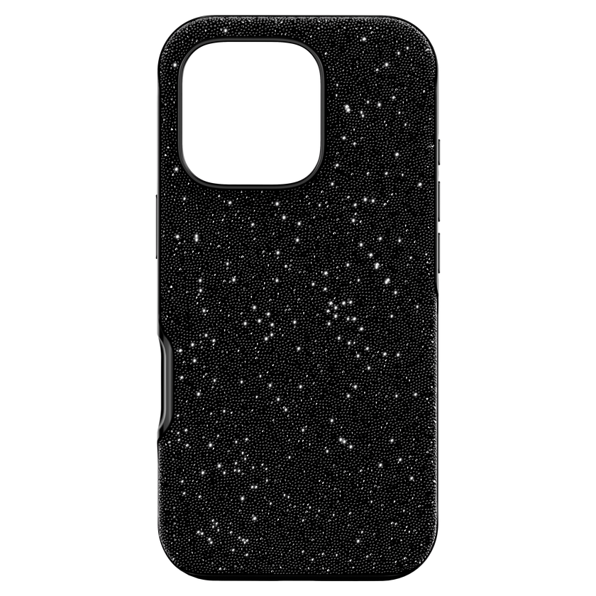 swarovski حافظة هاتف ذكي high، iphone  16 pro، لون أسود